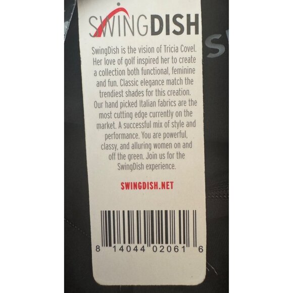 2/$30 NWT Swingdish Women’s Medium Golf Polo 3/4 Sleeve Black - Picture 11 of 16